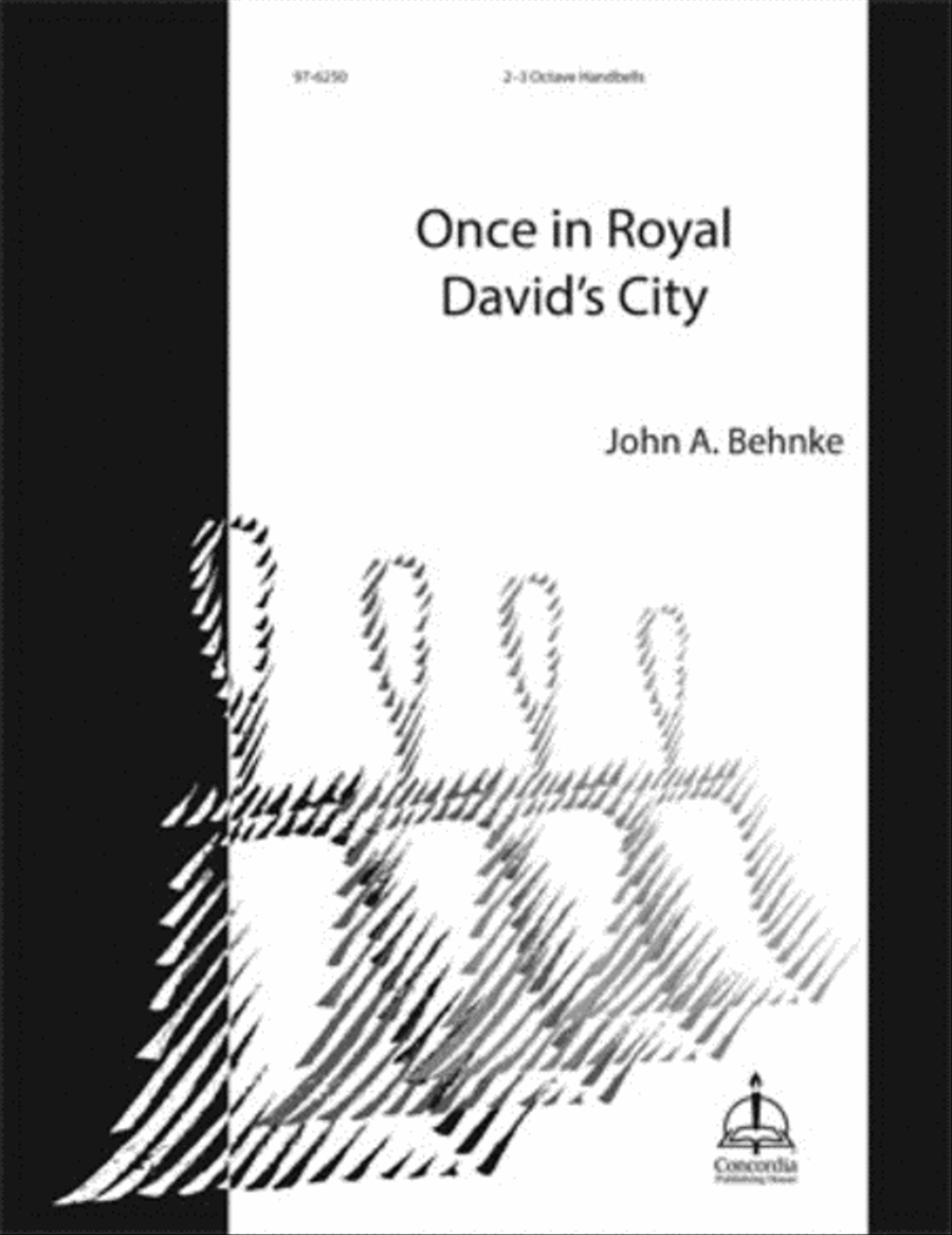 Once in Royal David's City Handbell Choir scores gallery preview page 1