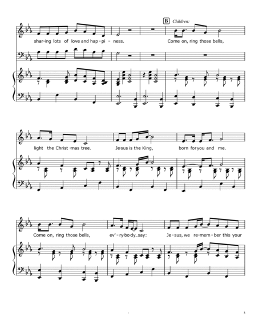 Come On, Ring Those Bells 2-Part scores gallery preview page 3