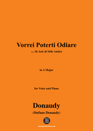 Donaudy-Vorrei Poterti Odiare,from 36 Arie di Stile Antico,in A Major
