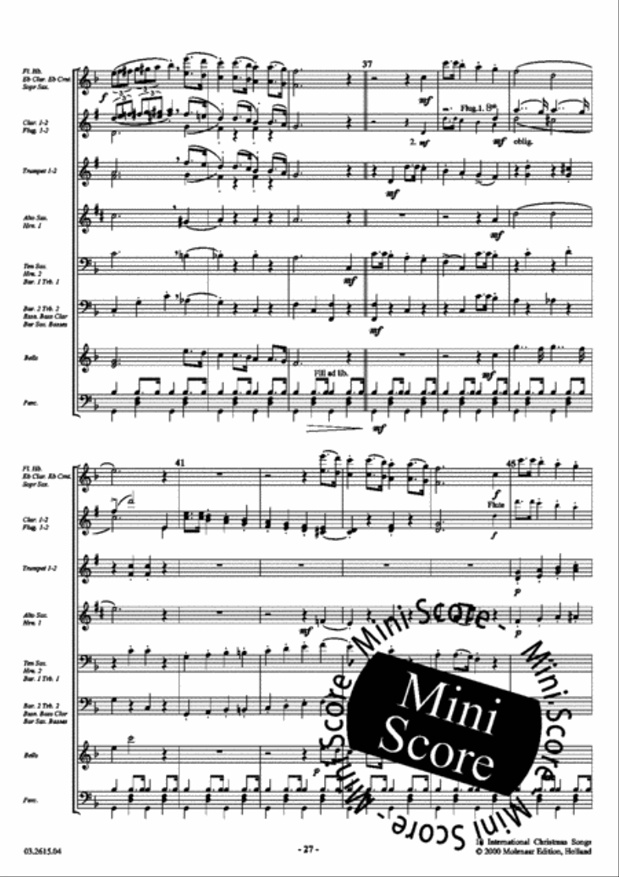 10 International Christmas Songs Fanfare Band scores gallery preview page 29