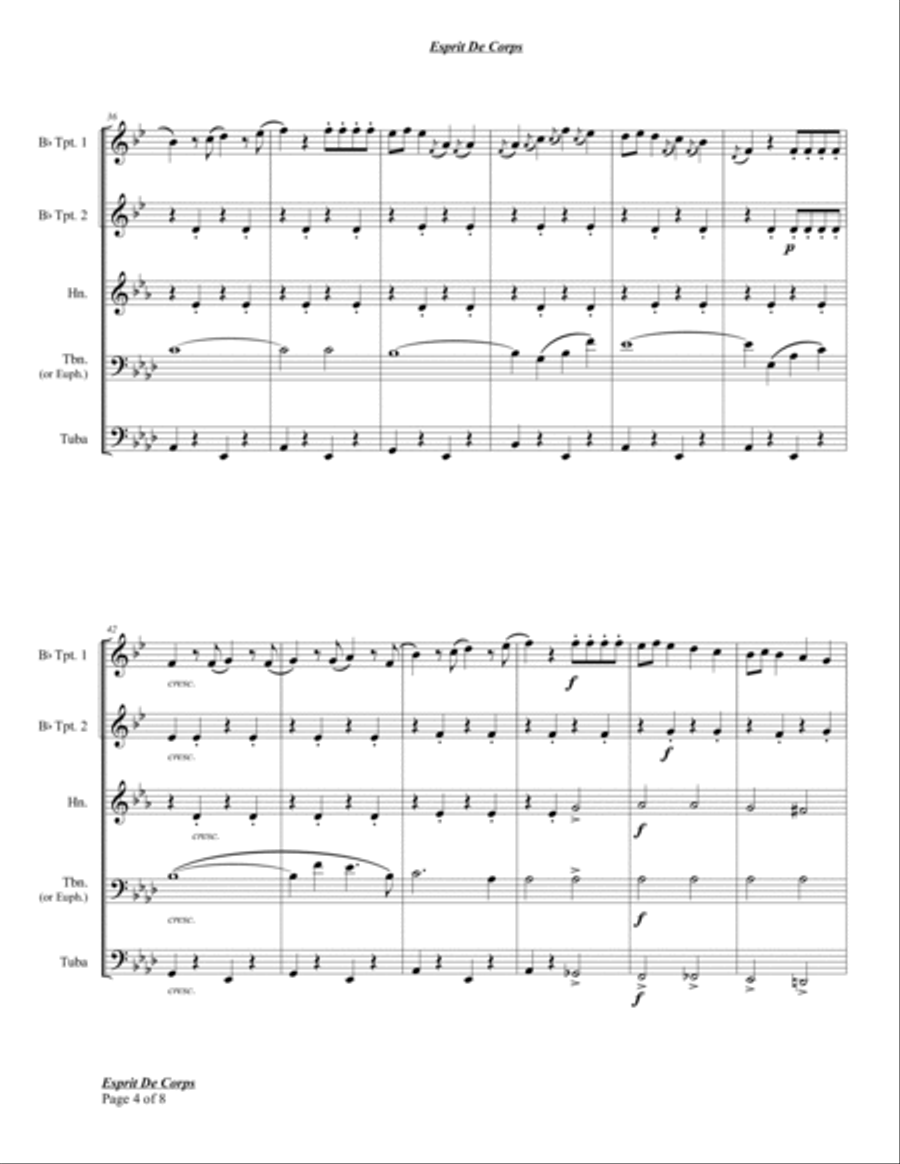 Esprit De Corps Chamber Music scores gallery preview page 6