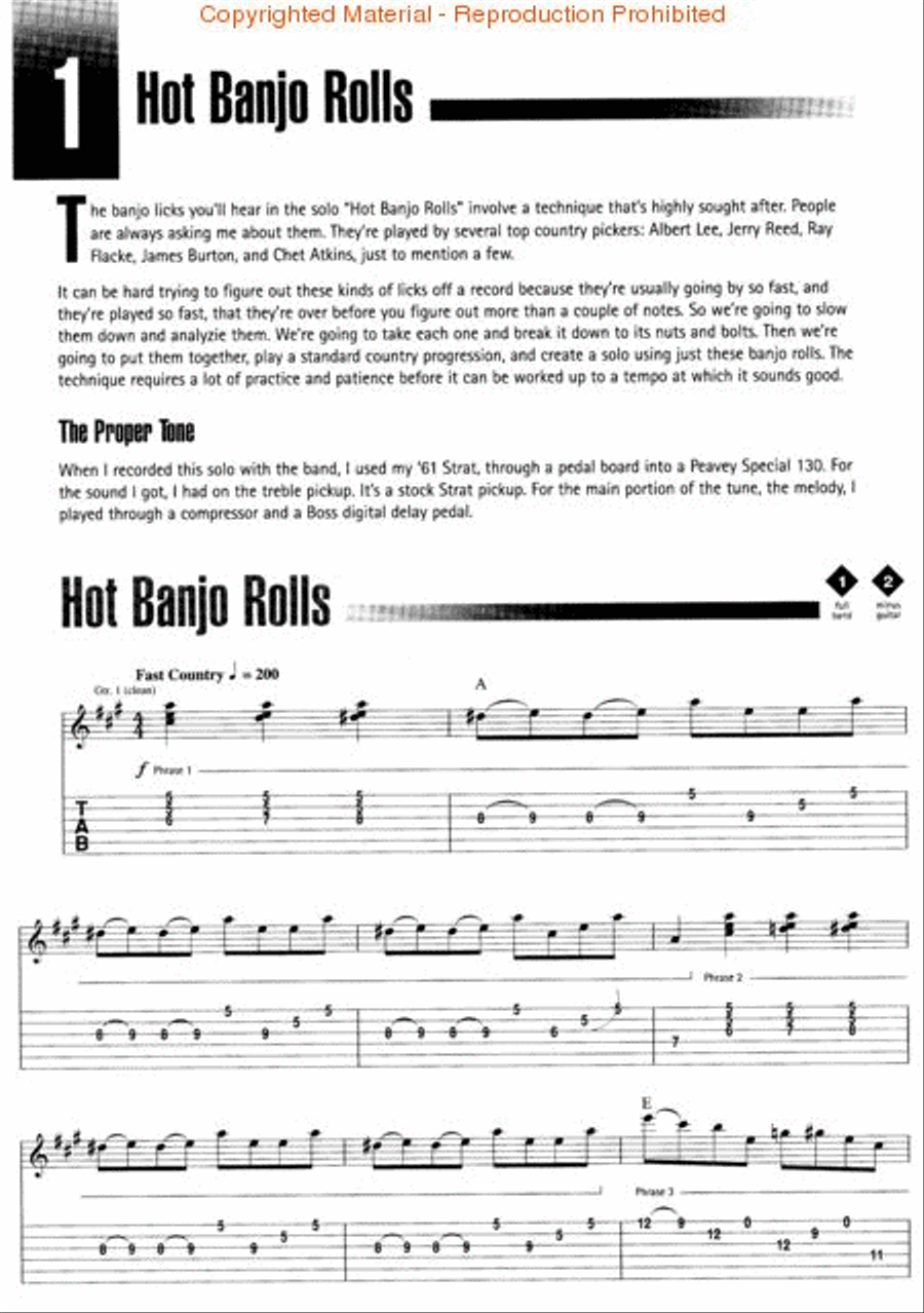 Country Solos for Guitar Country Solos for Guitar Electric Guitar scores gallery preview page 3