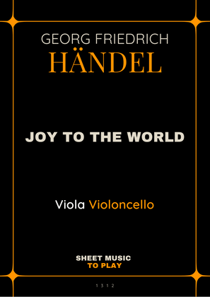 Book cover for Joy To The World - Viola and Cello (Full Score and Parts)