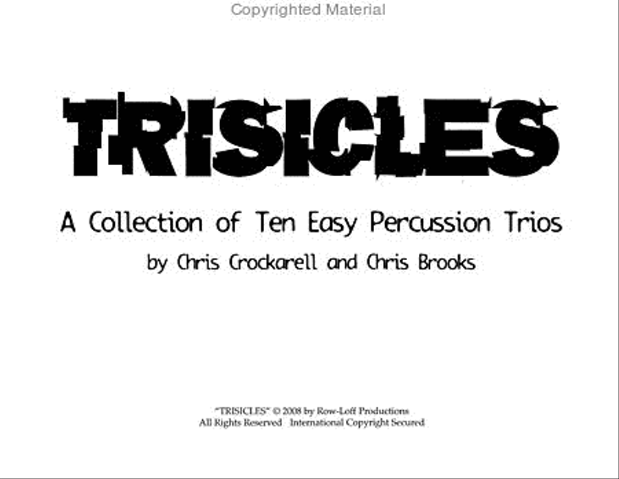 Trisicles - 10 Easy Trios Percussion Ensemble scores gallery preview page 2