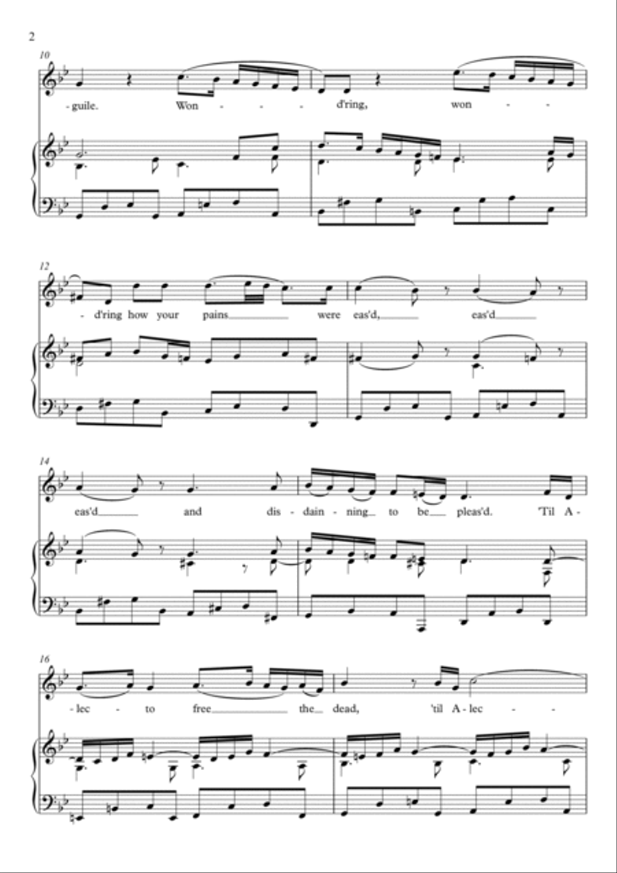 Music for a While (G Minor) Voice scores gallery preview page 3