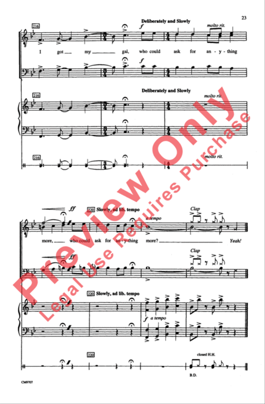 Gershwin Showcase Gershwin Showcase Men's Choir scores gallery preview page 23