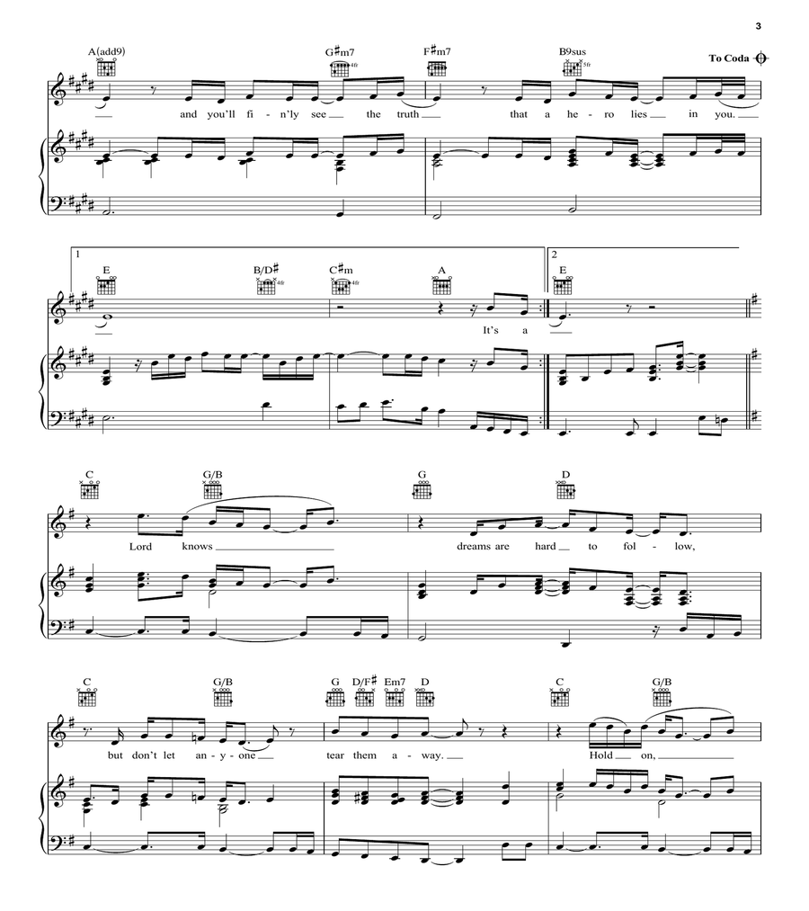Hero Acoustic Guitar scores gallery preview page 3