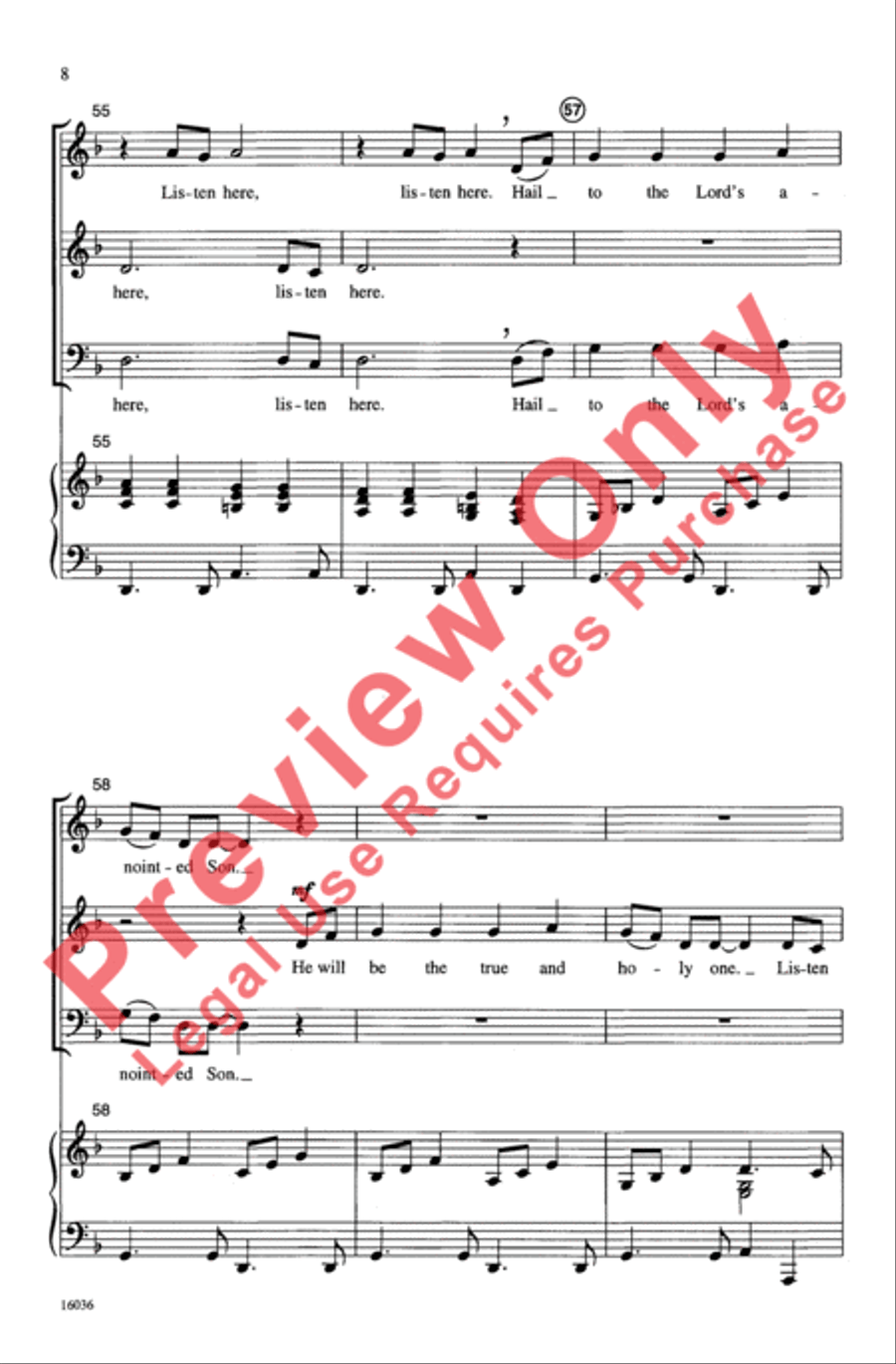 Listen Here, Listen Here Listen Here, Listen Here 3-Part scores gallery preview page 8