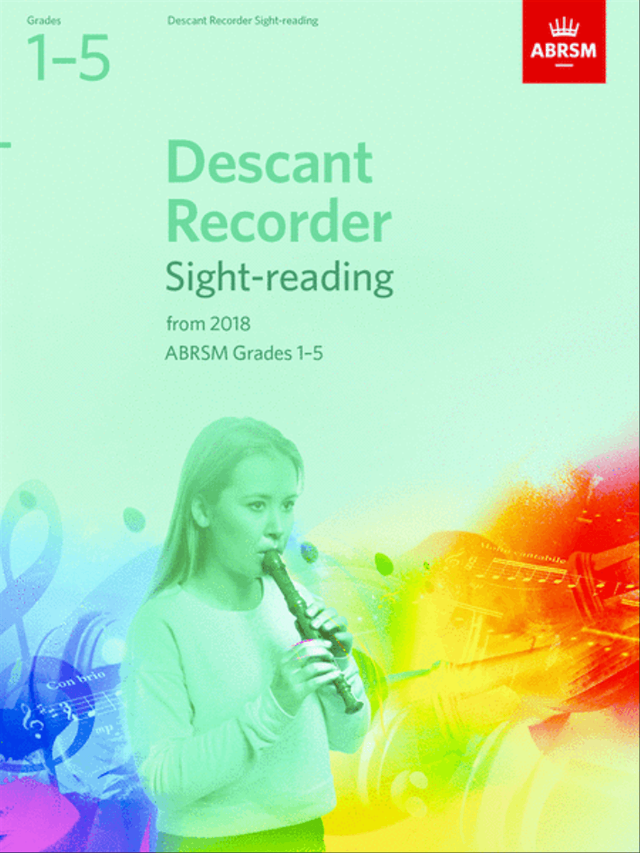 Descant Recorder Sight-Reading Tests, ABRSM Grades 1-5 Soprano Recorder scores gallery preview page 1