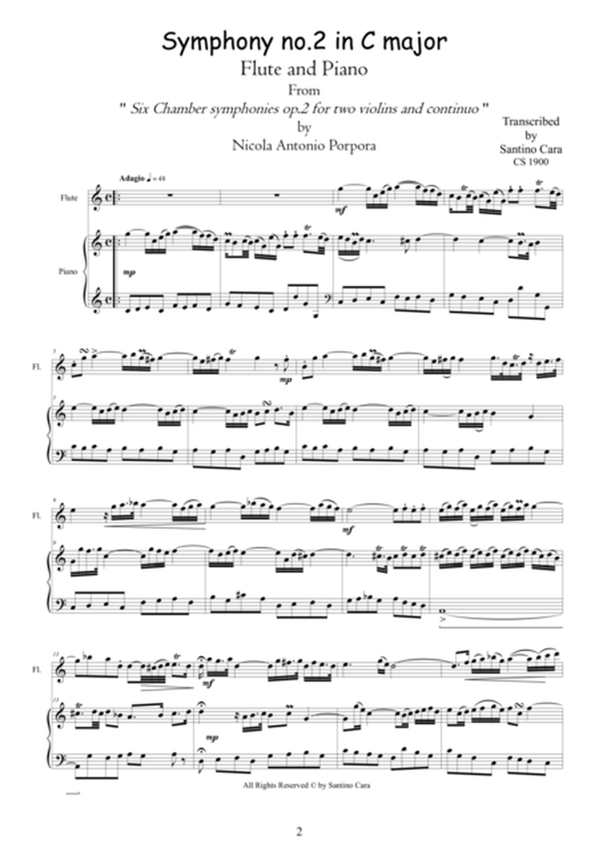 Symphony no.2 in C major - Flute and Piano image number null
