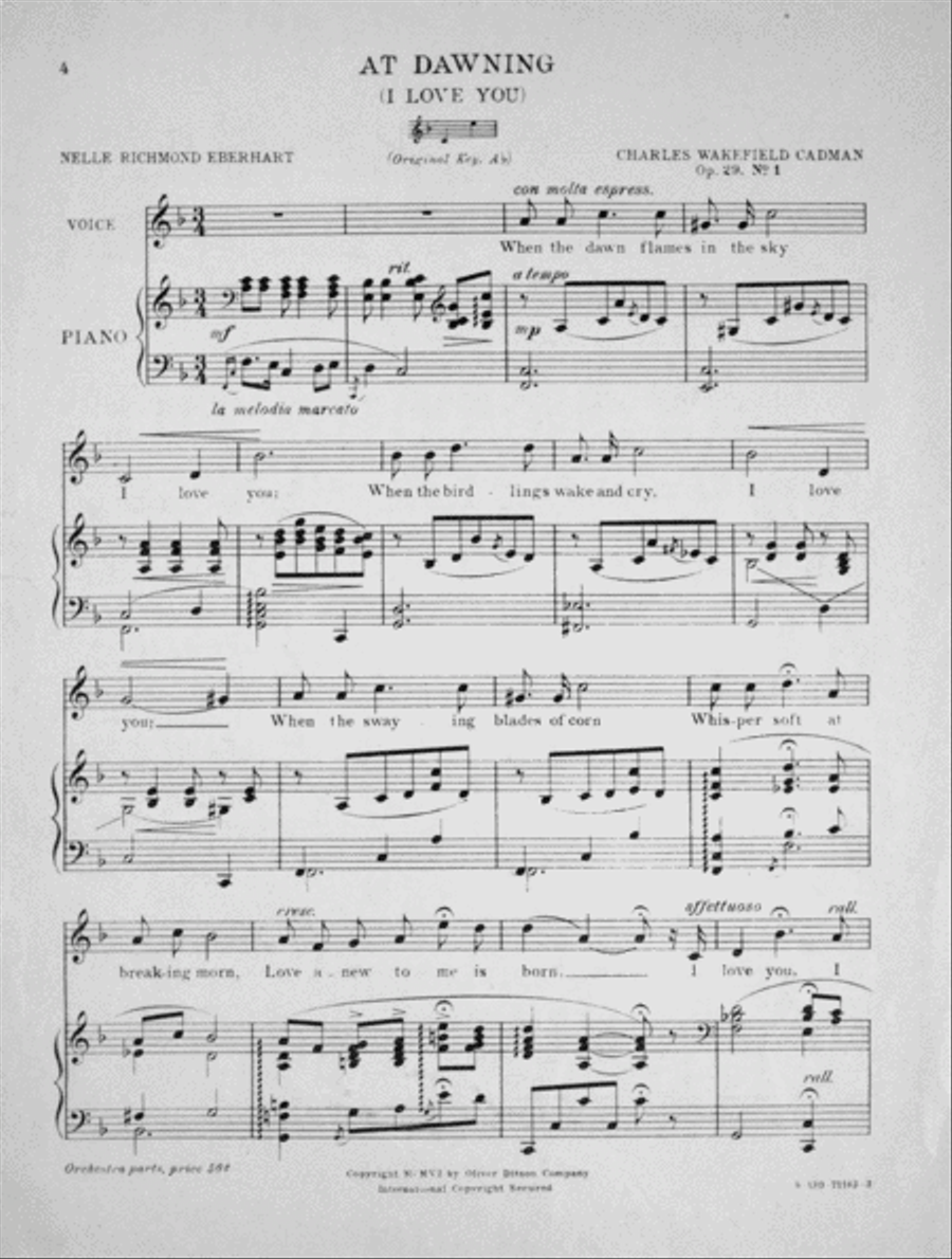 At Dawning Voice scores gallery preview page 3