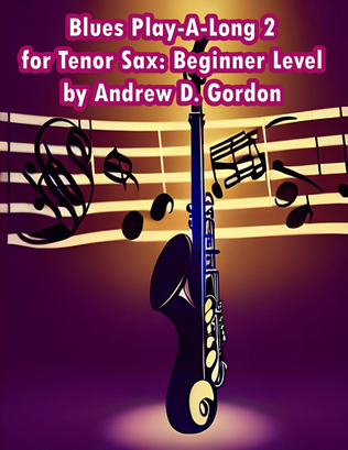 Book cover for Texas Blues Shuffle Play A Long and Solos Collection for Tenor Sax Beginner Series