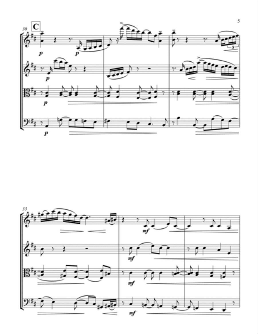 Us And Them String Quartet scores gallery preview page 5