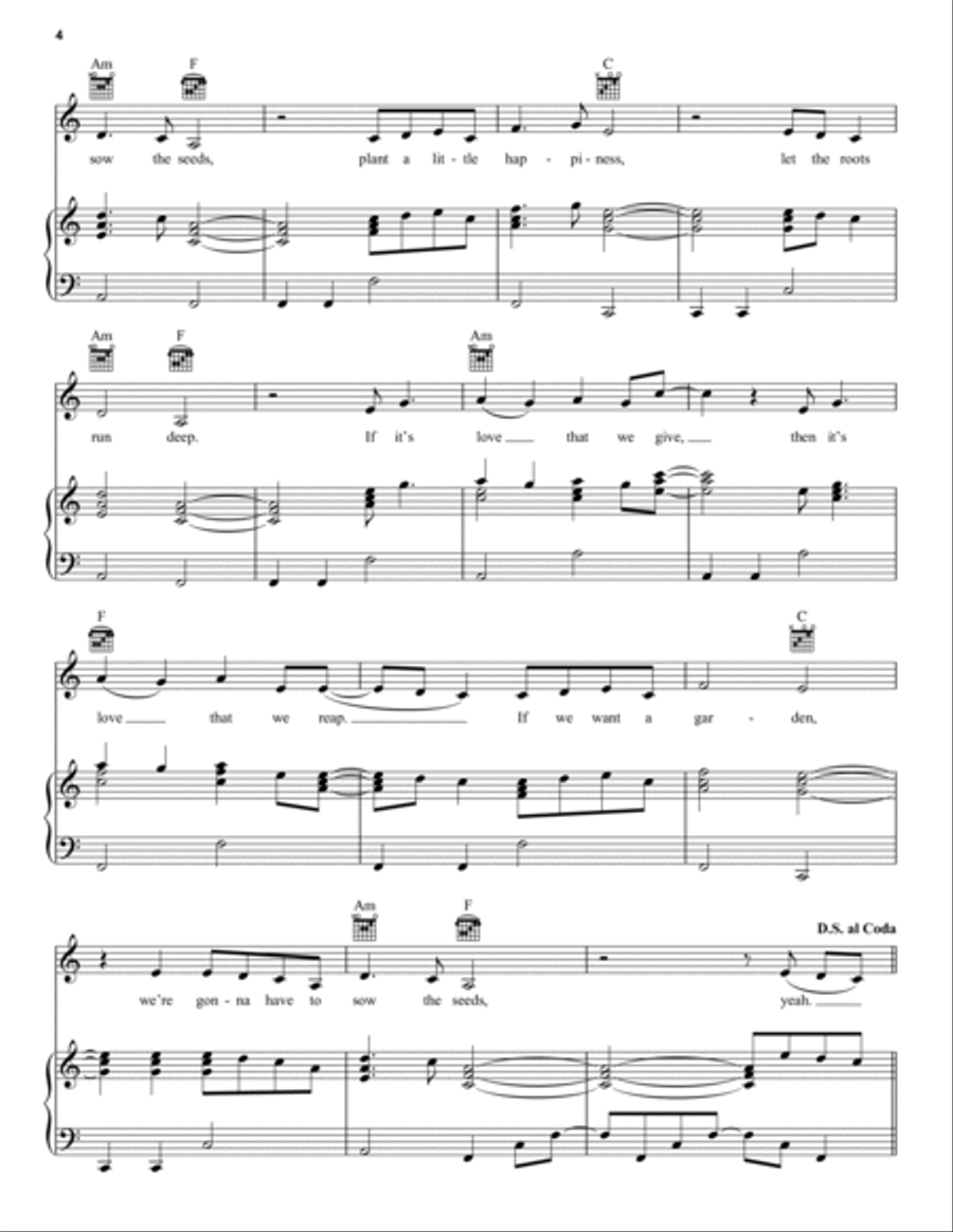 Crowded Table Piano, Vocal, Guitar scores gallery preview page 4