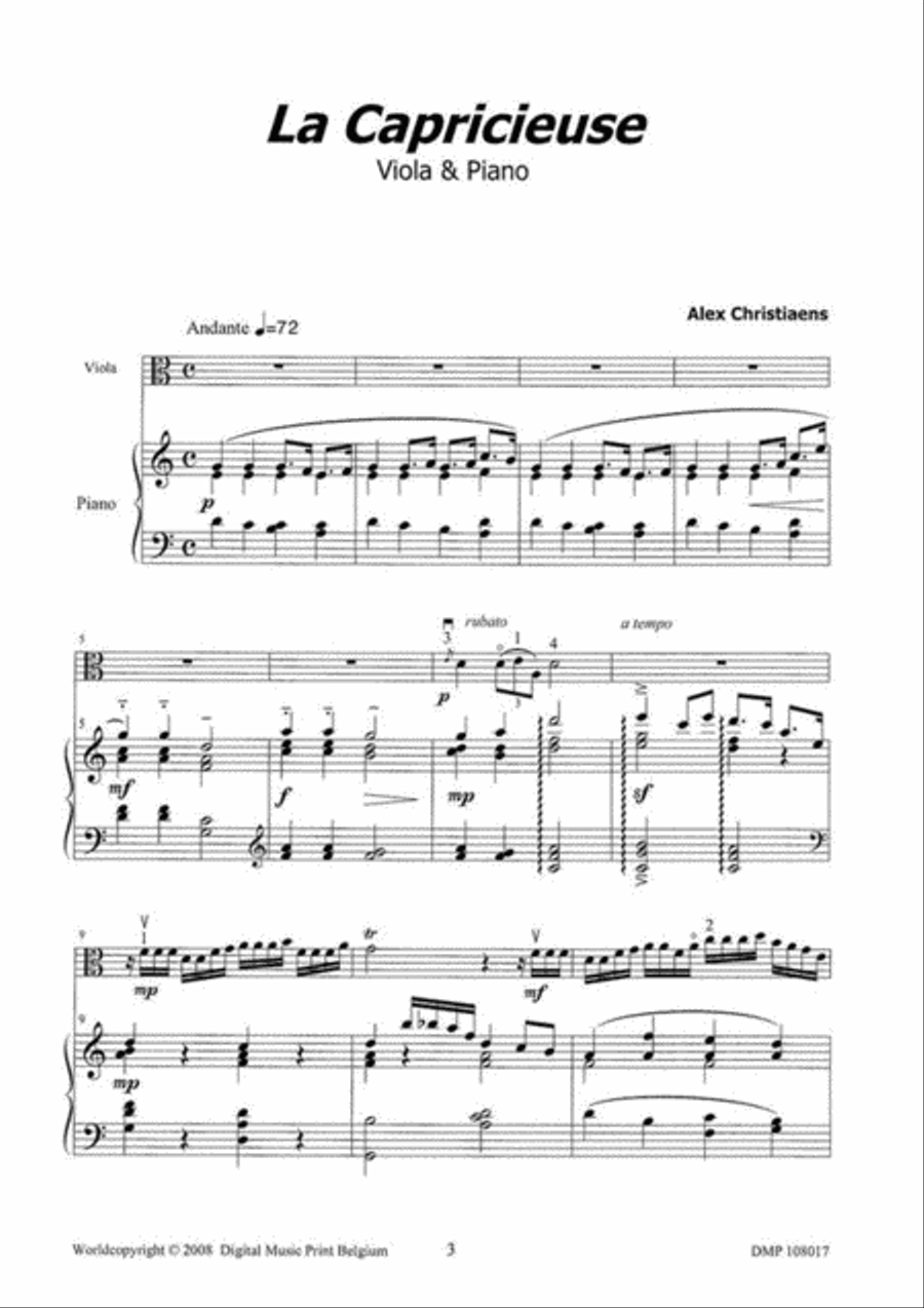 La Capricieuse Piano Accompaniment scores gallery preview page 2