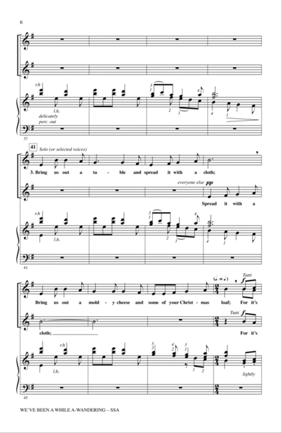 We've Been A While A-Wandering SSA scores gallery preview page 4