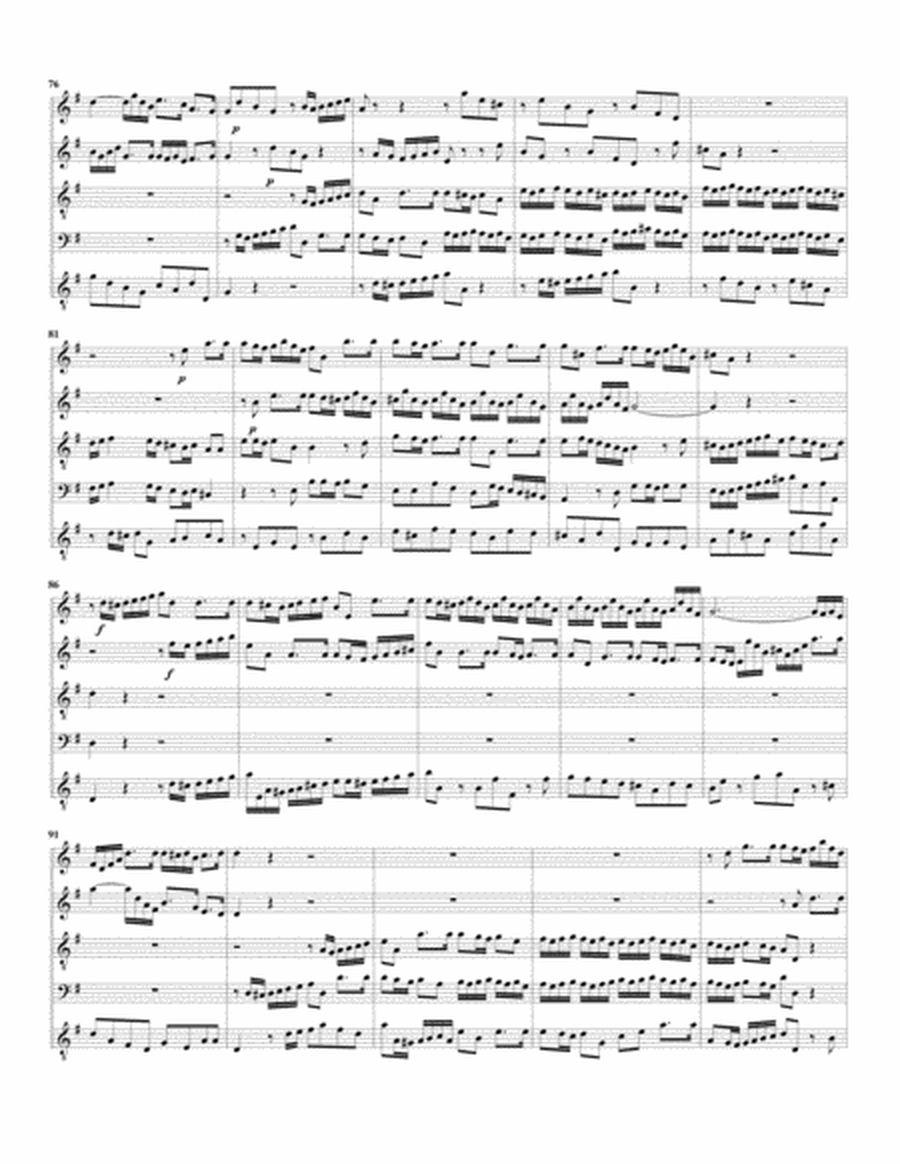 Aria: Ein unbegreiflich Licht erfuellt den ganzen Kreis from Cantata BWV 125 (Version in G major) (a