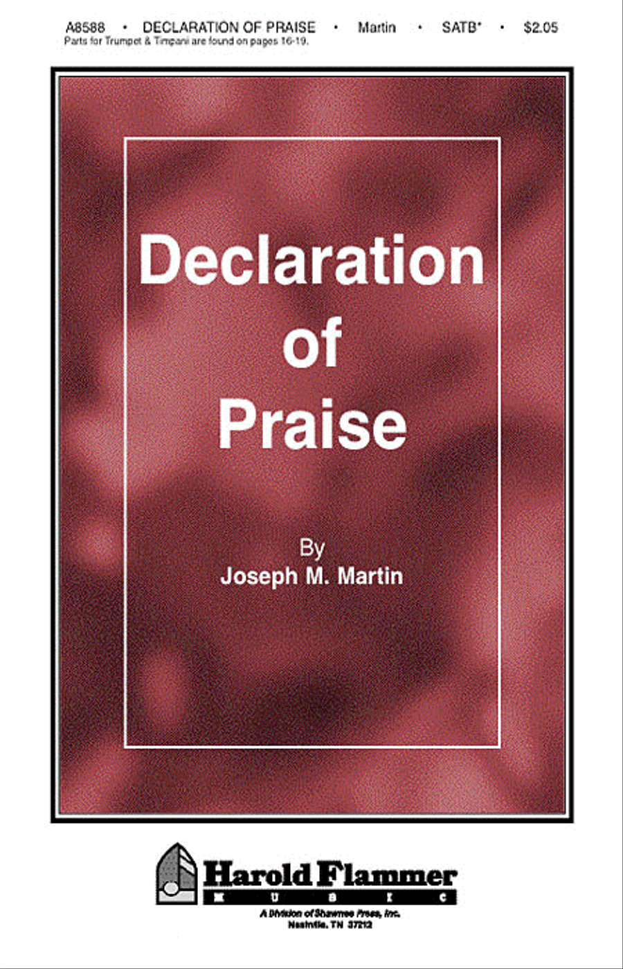Declaration of Praise Declaration of Praise 4-Part scores gallery preview page 1