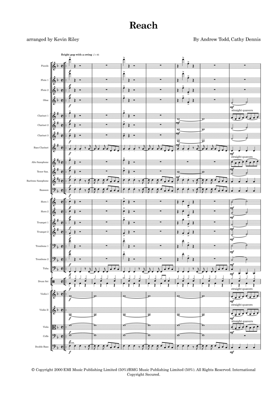 Reach Full Orchestra scores gallery preview page 1
