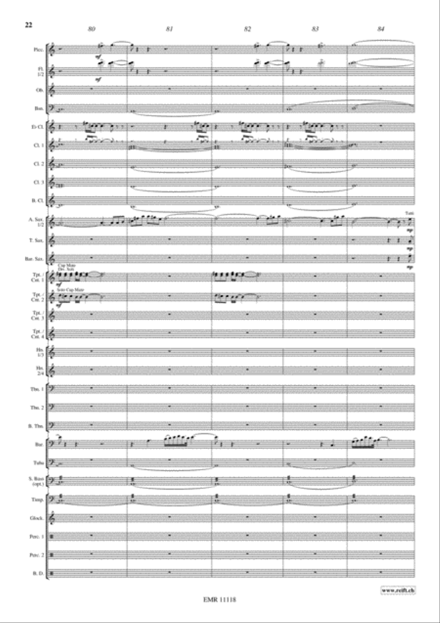 3 Moments Of Happiness Concert Band scores gallery preview page 23
