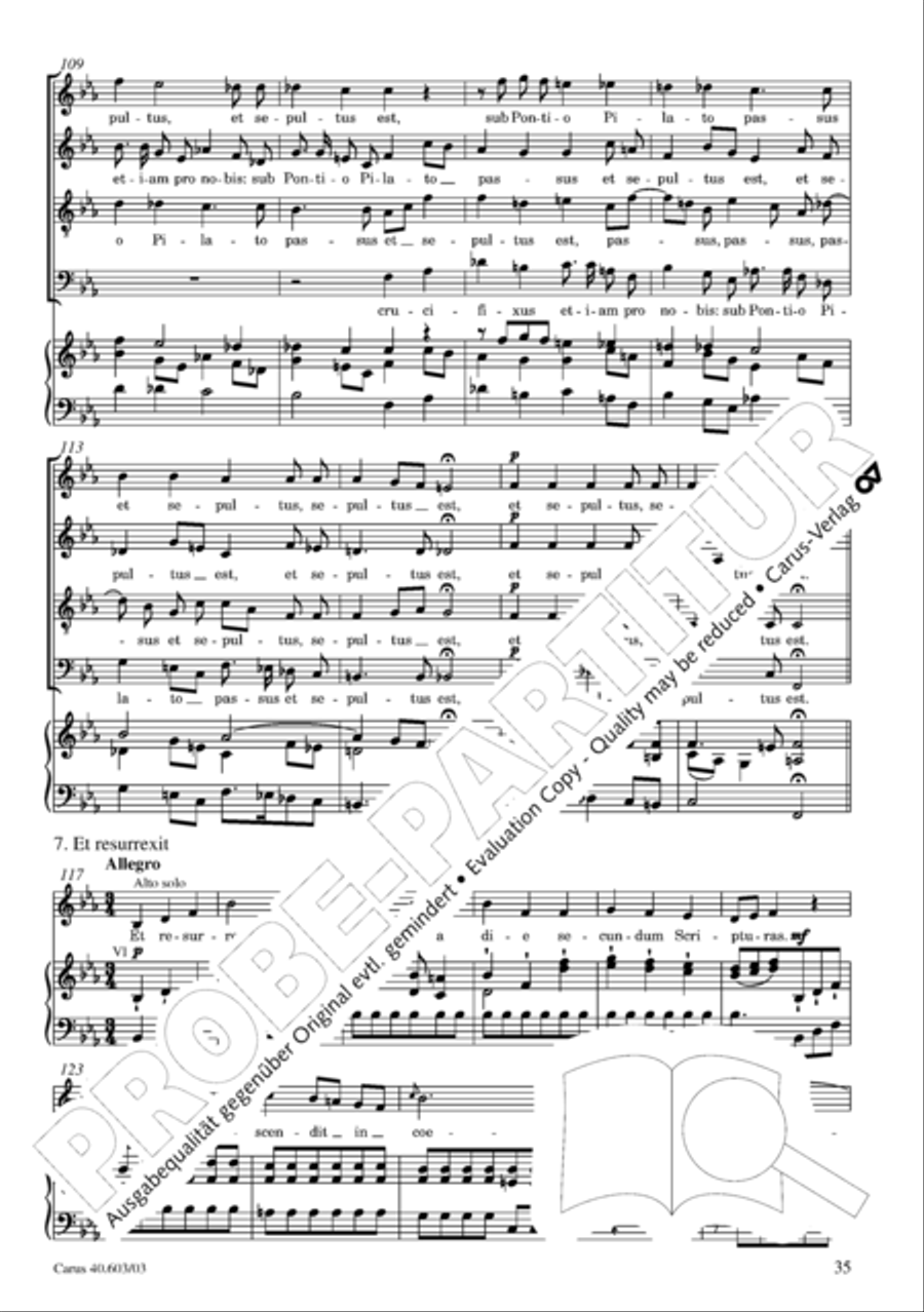 Grosse Orgelsolomesse in Es 4-Part scores gallery preview page 36