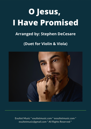 Book cover for O Jesus, I Have Promised (Duet for Violin and Viola)