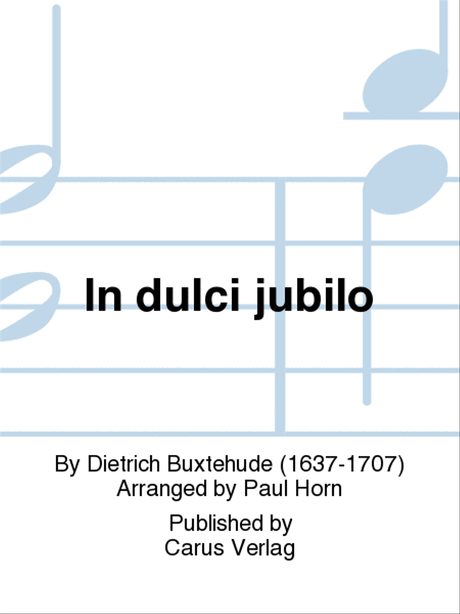 Book cover for In dulci jubilo (Nun singet und seid froh)