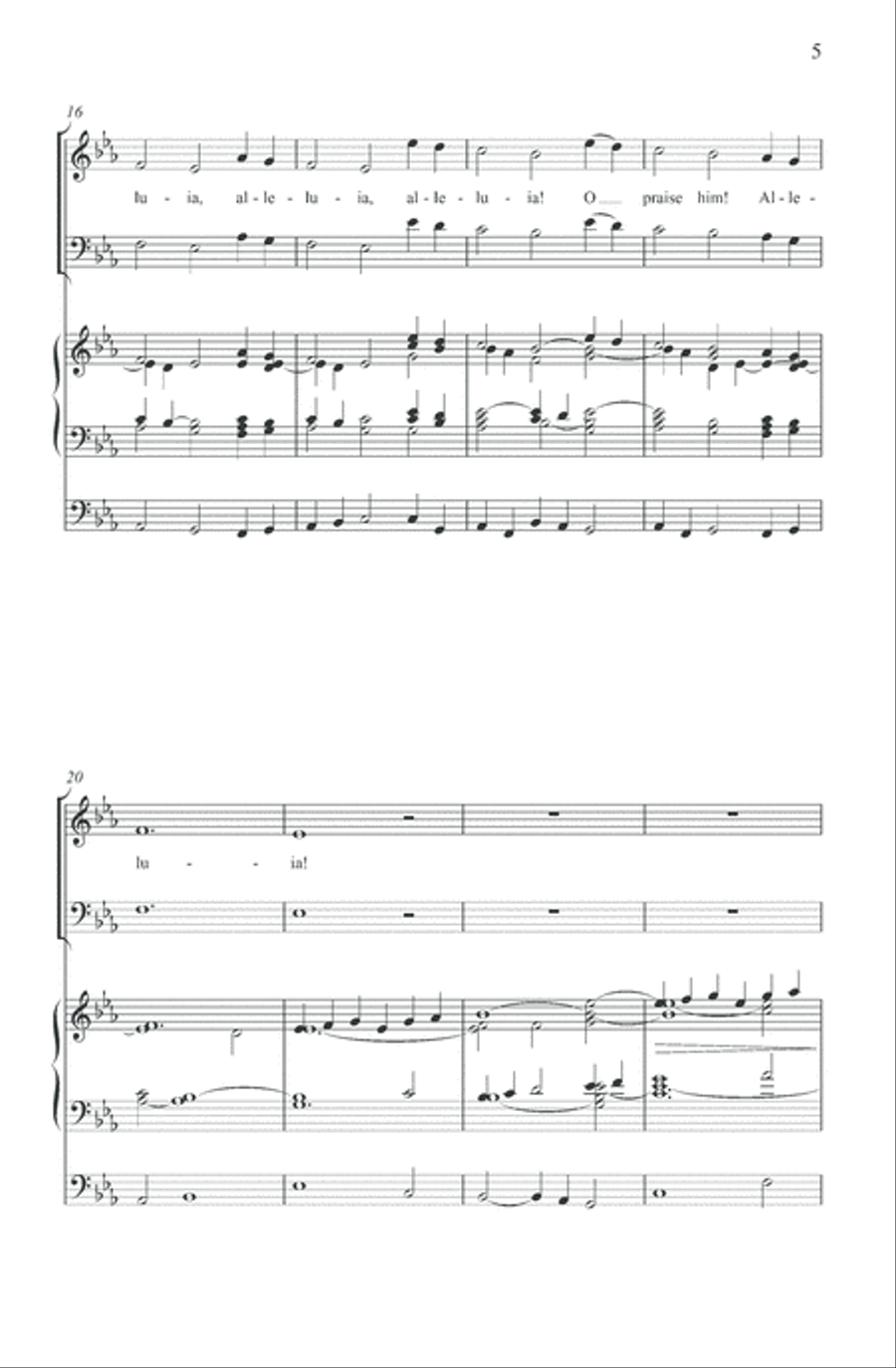 All Creatures of our God and King 4-Part scores gallery preview page 4