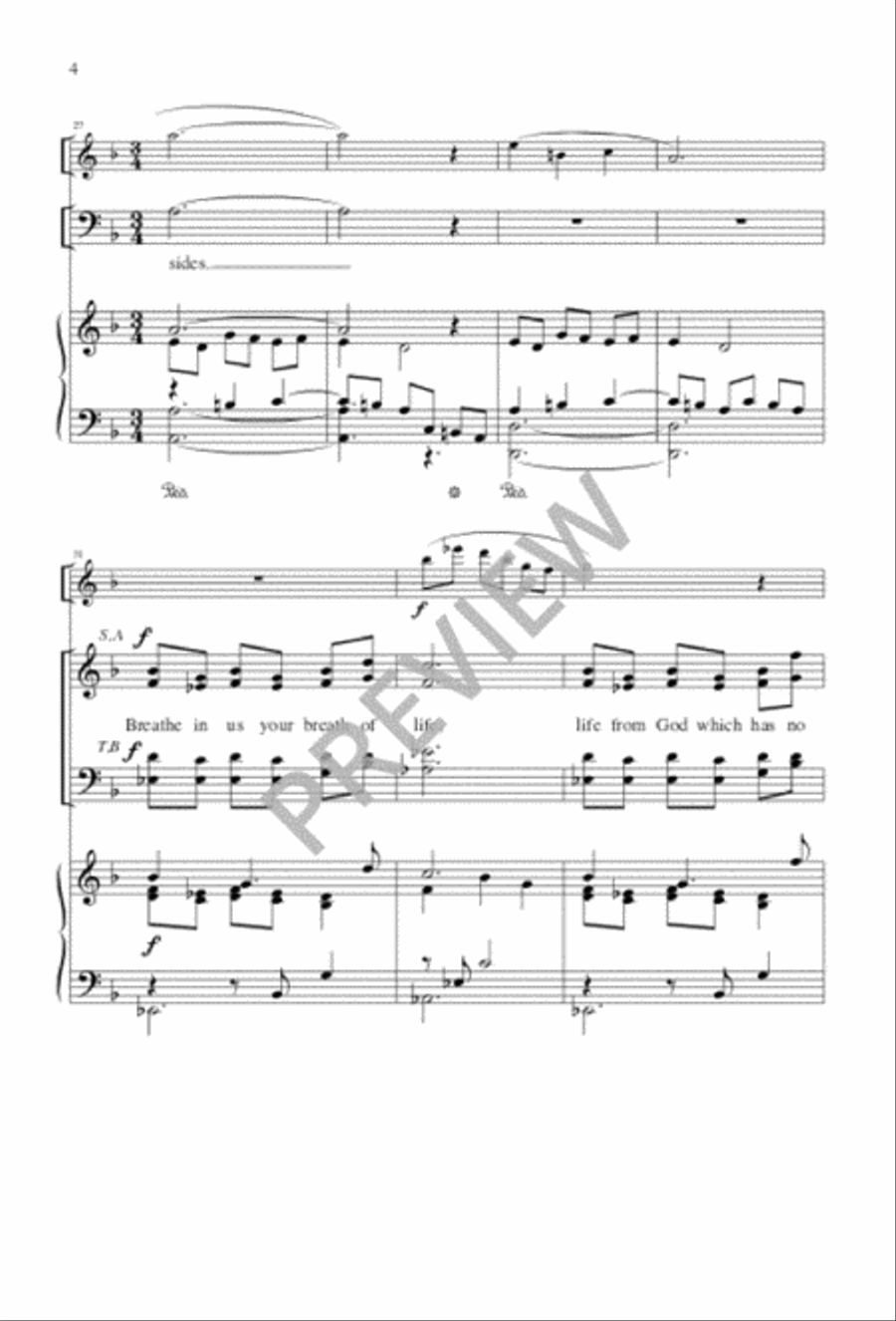 Spirit of the Living God 4-Part scores gallery preview page 4