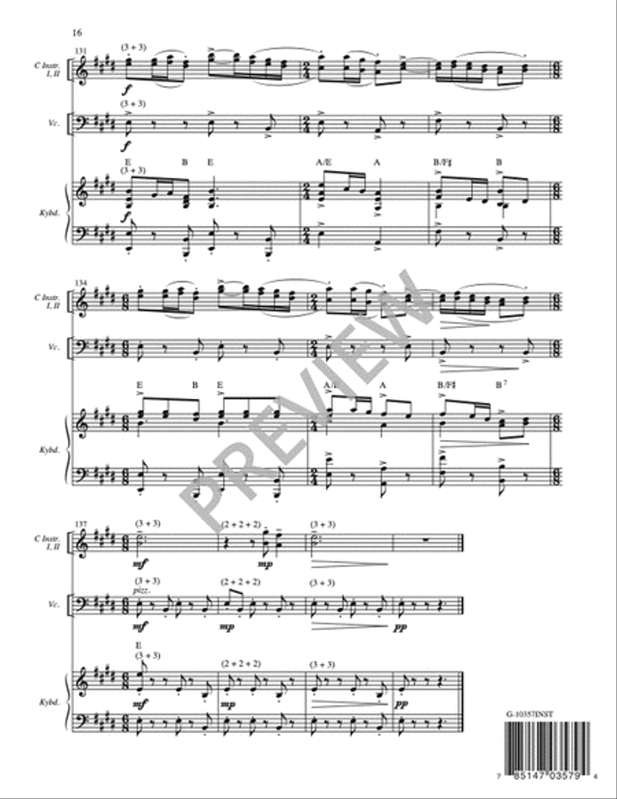 Cuenten las Maravillas del Señor / Proclaim His Marvelous Deeds - Full Score and Parts Cello scores gallery preview page 17