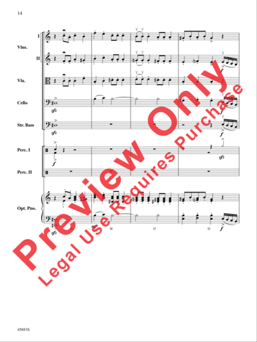 Secret Agent Sugar Plum String Orchestra scores gallery preview page 14