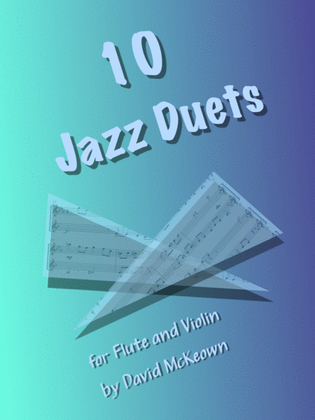 Book cover for 10 Jazz Duets for Flute and Violin