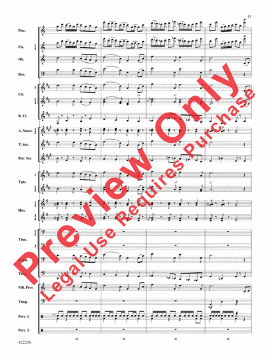 Mountain Strong Concert Band scores gallery preview page 13