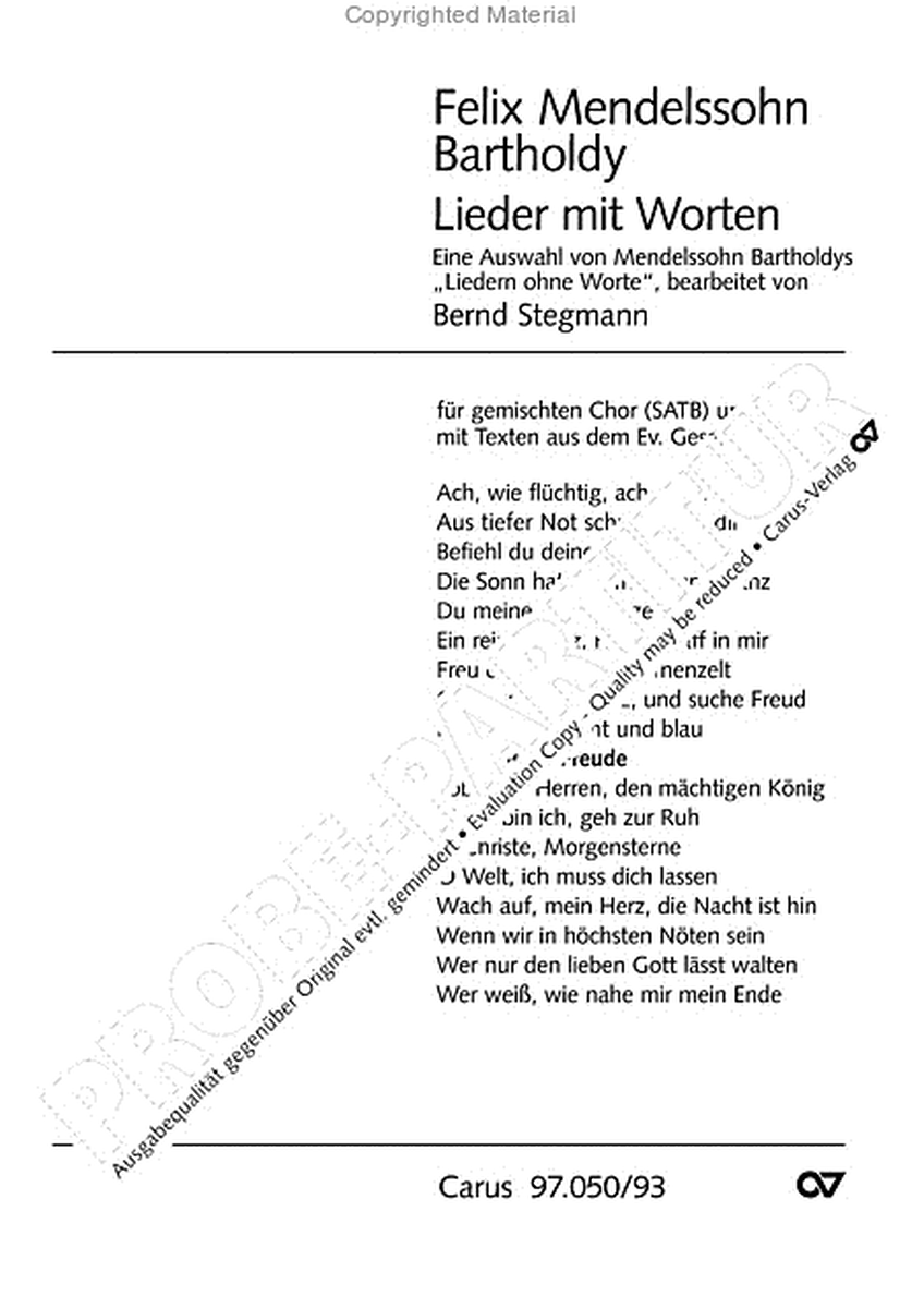 Lieder with Words