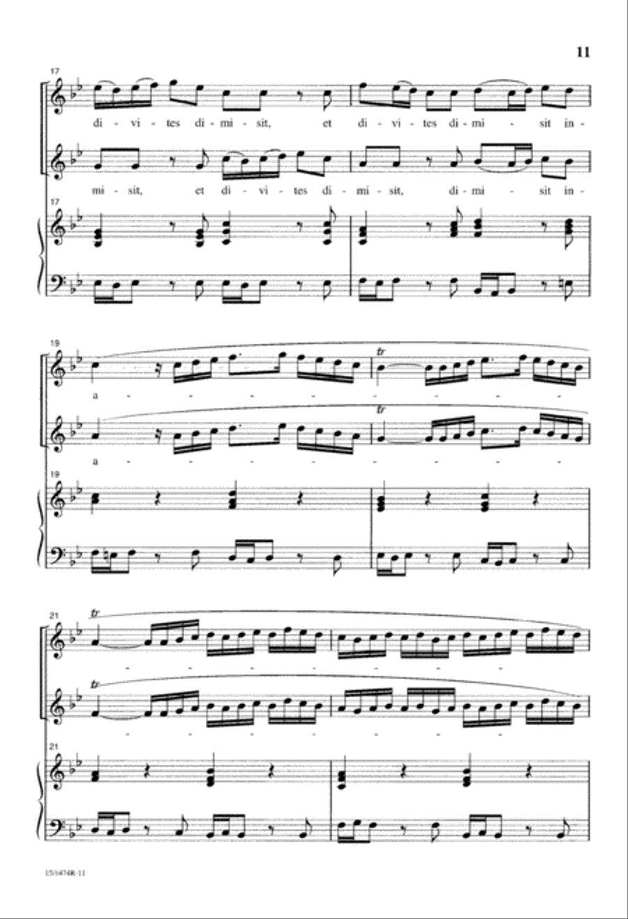 Vivaldi for Treble Voices Unison Choir scores gallery preview page 12