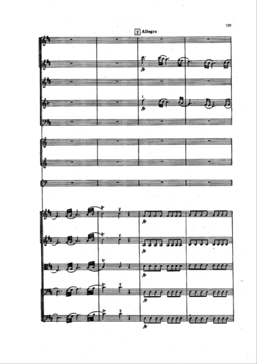 Overture to the vaudeville 'Morning and Evening' Full Orchestra scores gallery preview page 6