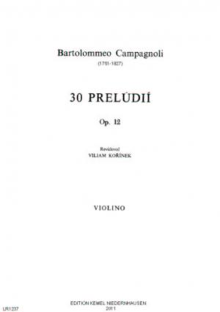 Trenta preludii : violino, op. 12