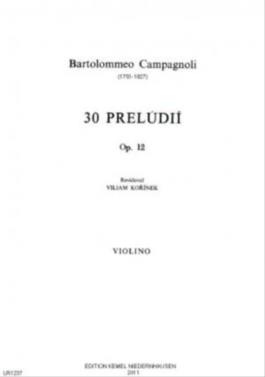 Trenta preludii Violin Solo scores gallery preview page 1