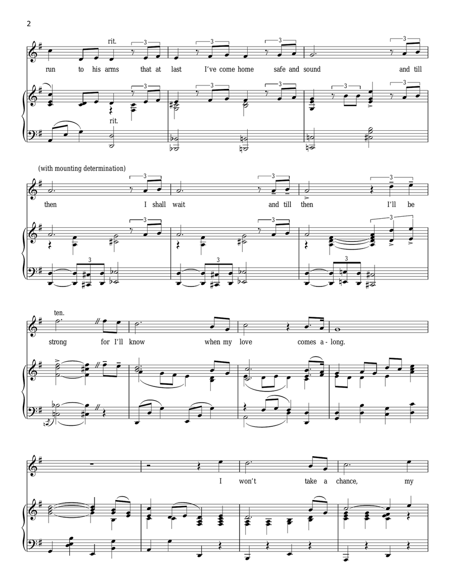 I'll Know Piano, Vocal scores gallery preview page 2