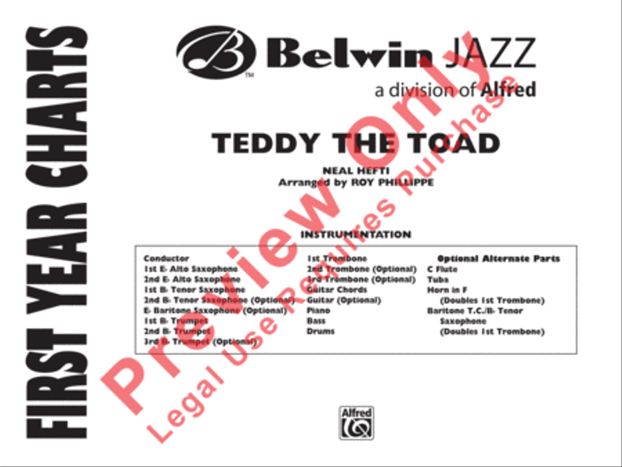 Teddy the Toad Jazz Ensemble scores gallery preview page 2