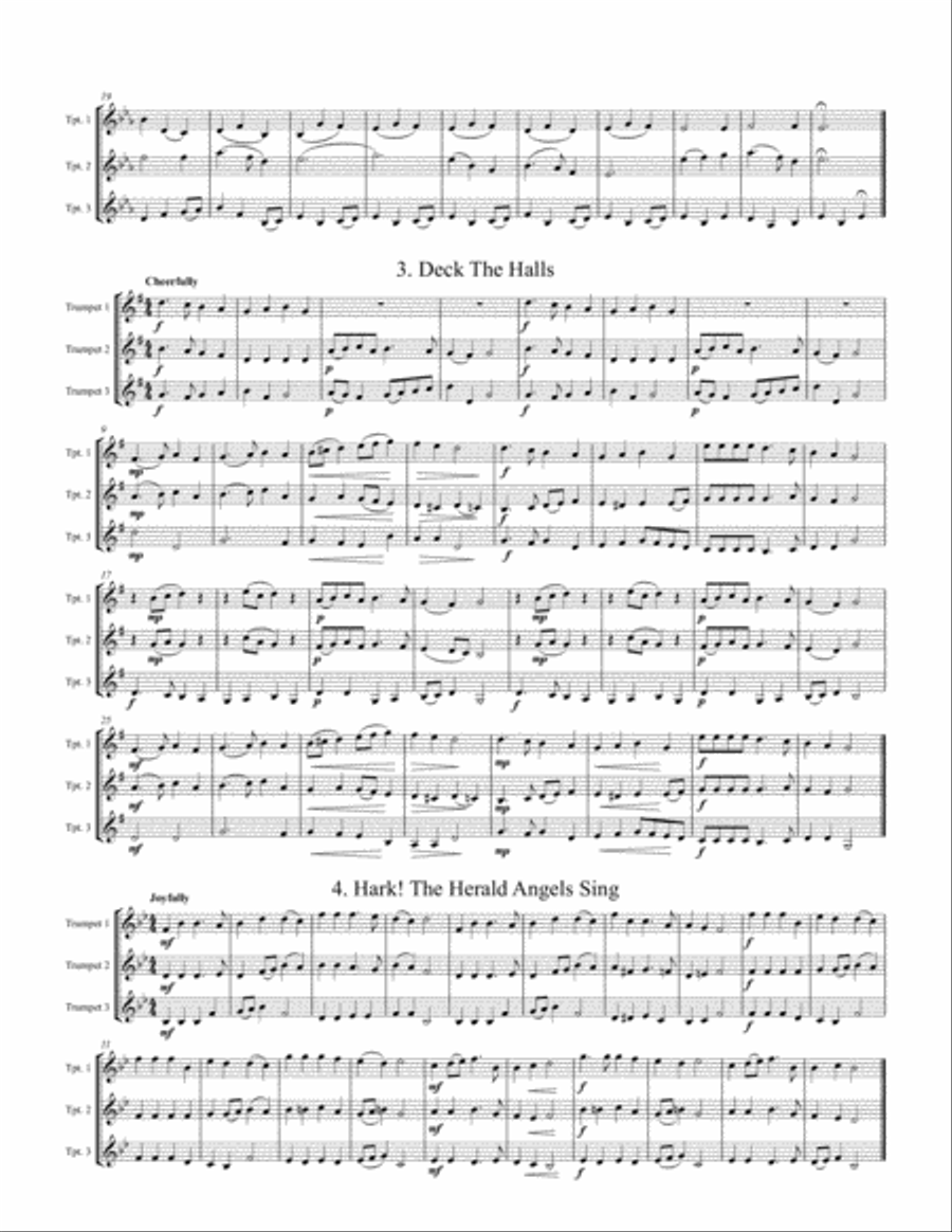 Christmas Trios, Vol. 1 Christmas Trios, Vol. 1 Trumpet Trio scores gallery preview page 3