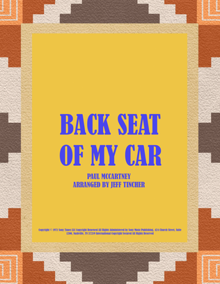Book cover for Back Seat Of My Car