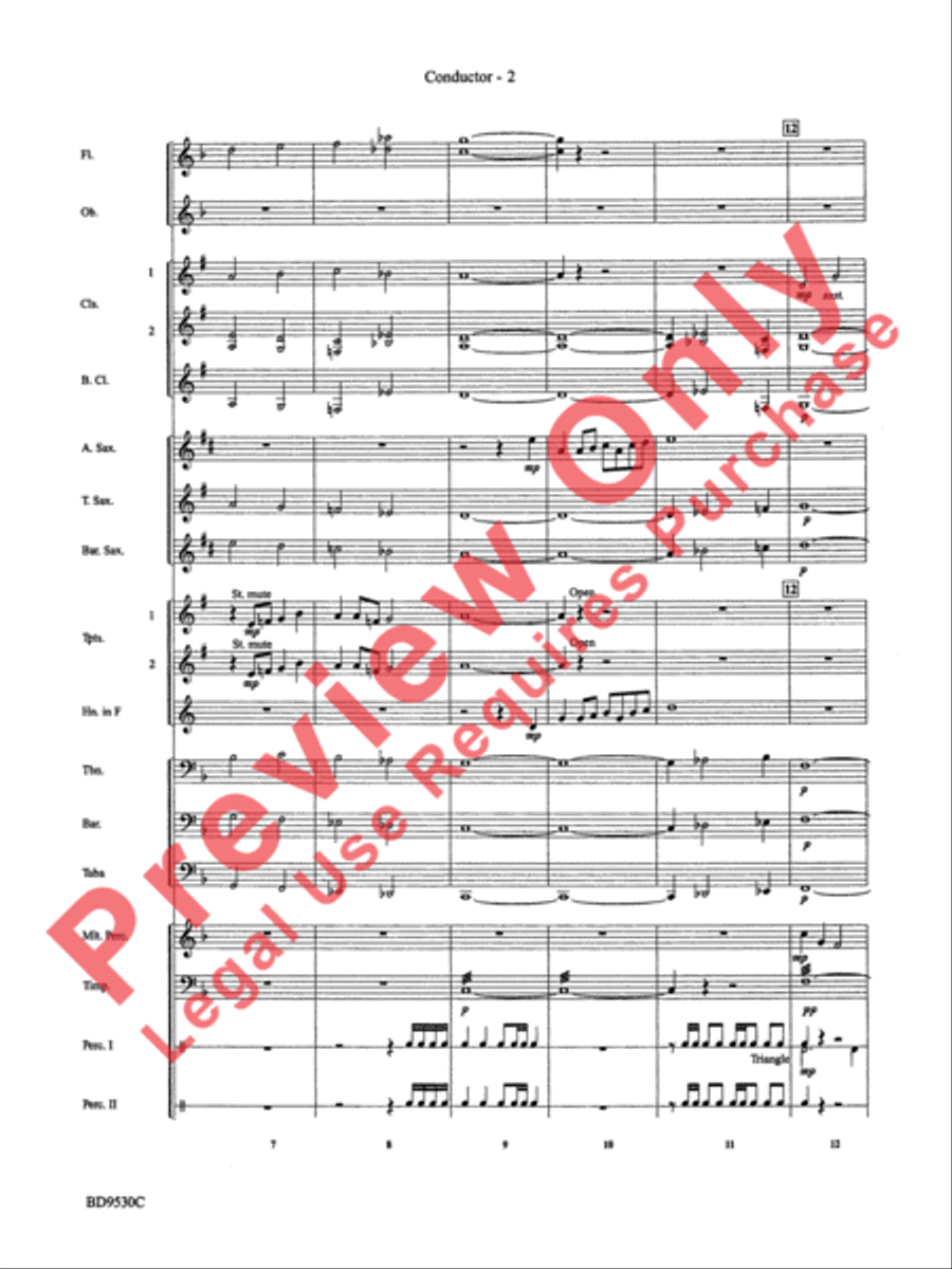 Shaker Variants Concert Band scores gallery preview page 5