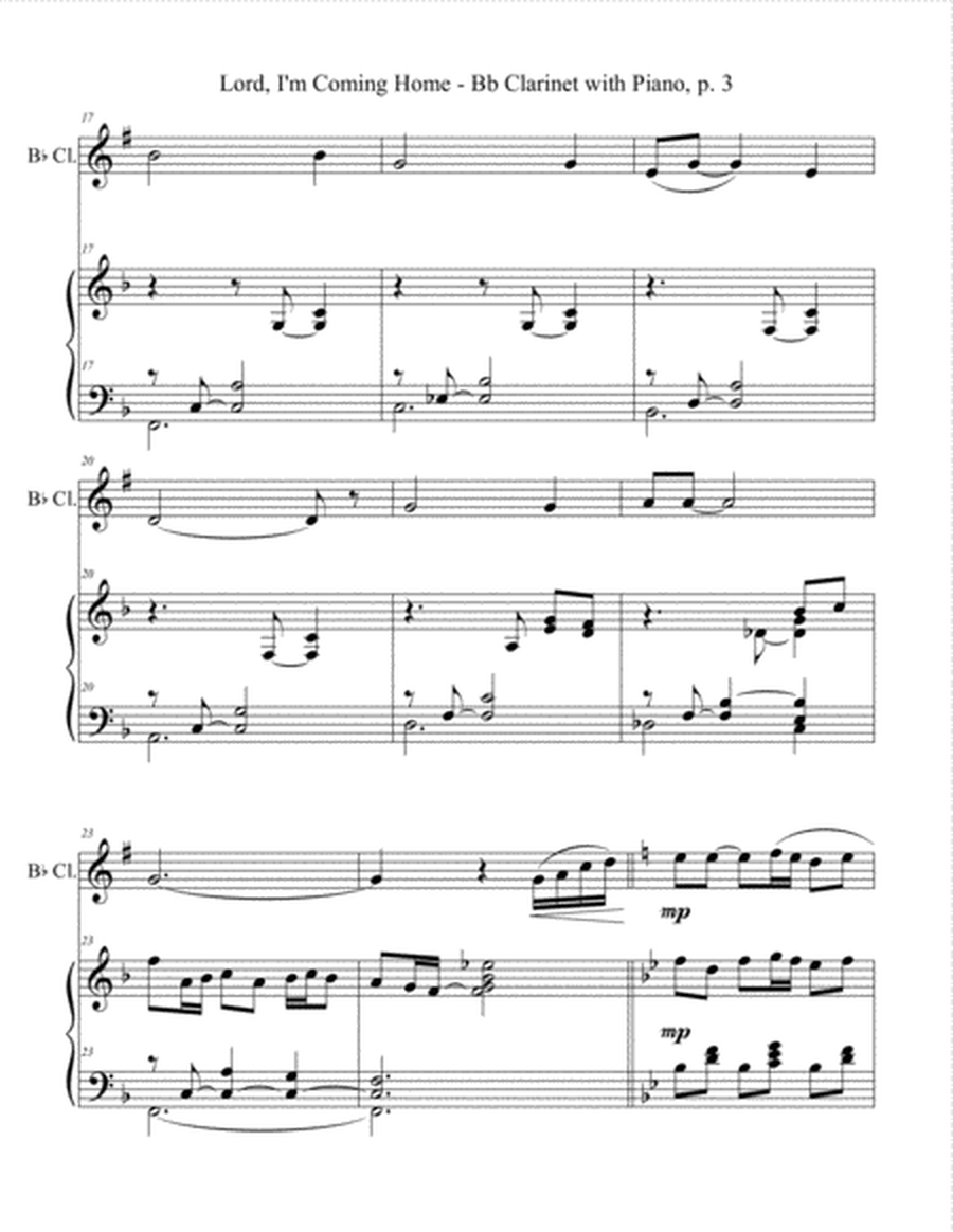 CLASSIC HYMN SUITE (for Bb Clarinet and Piano with Score/Parts) image number null
