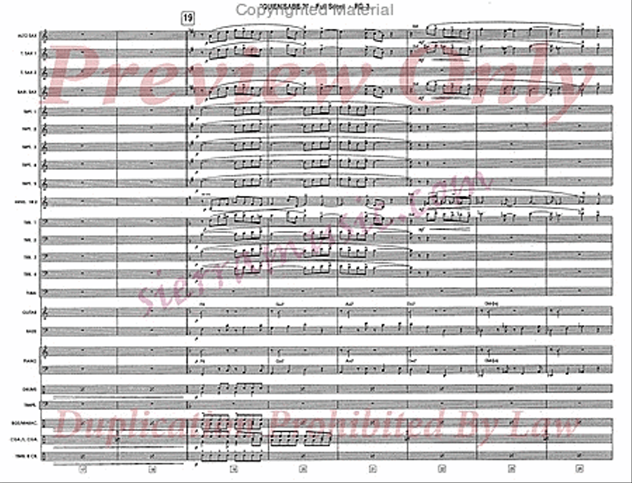 Quien Sabe? (Who Knows?) Jazz Ensemble scores gallery preview page 4