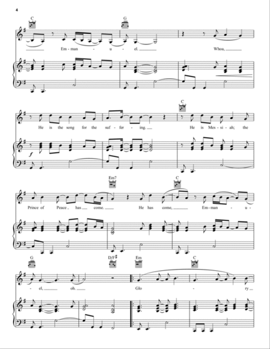 Light Of The World Piano, Vocal, Guitar scores gallery preview page 4