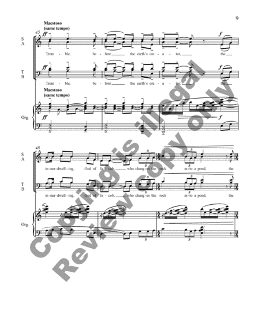 Psalm 114 4-Part scores gallery preview page 9