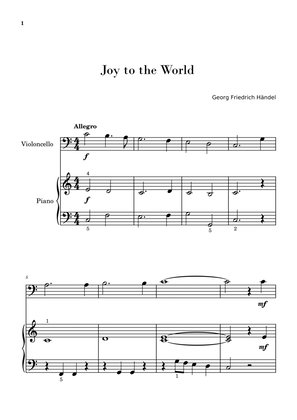 Book cover for Joy to the World (Easy Cello with Piano Accompaniment)