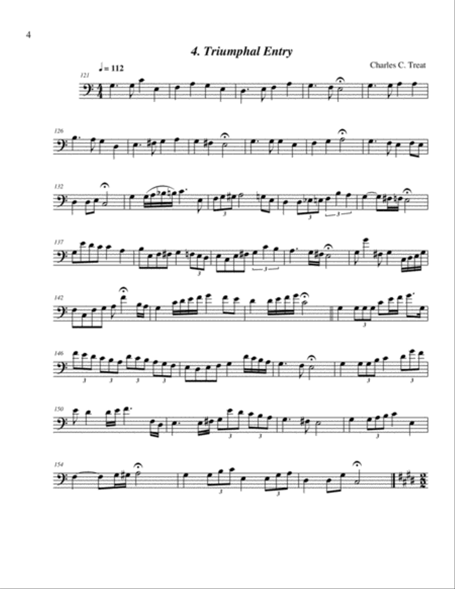 52 Easter Hymns for the Solo Performer - string bass Double Bass scores gallery preview page 6