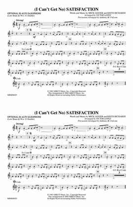 (I Can't Get No) Satisfaction: Optional Alto Sax